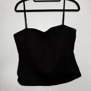 Love Bonito Black tank to‎ with  padding & thin straps size 8 -cp